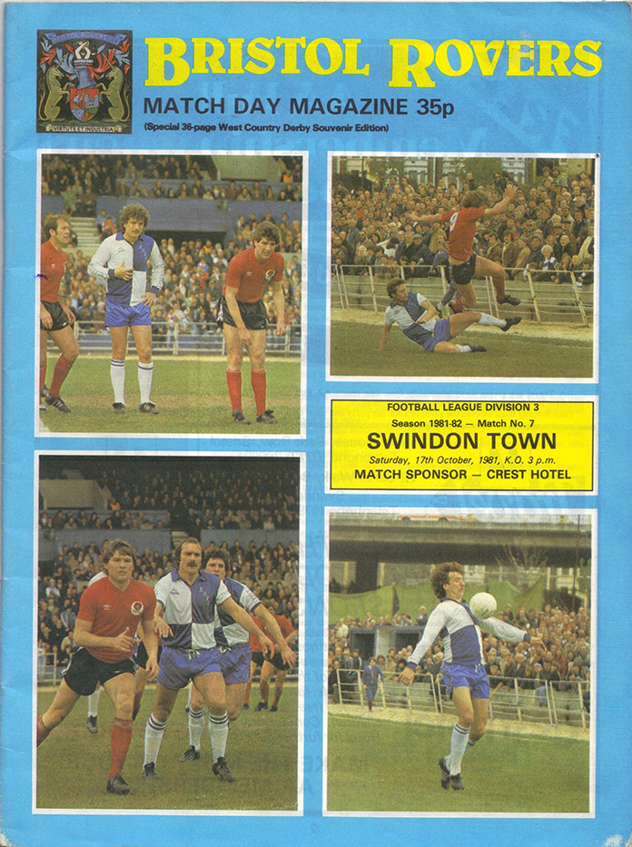 <b>Saturday, October 17, 1981</b><br />vs. Bristol Rovers (Away)